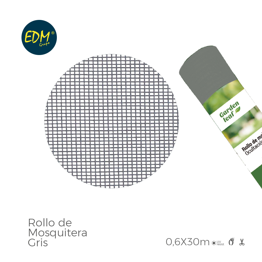 ROLO DE REDE MOSQUITEIRA CINZA 0,60X30MTS