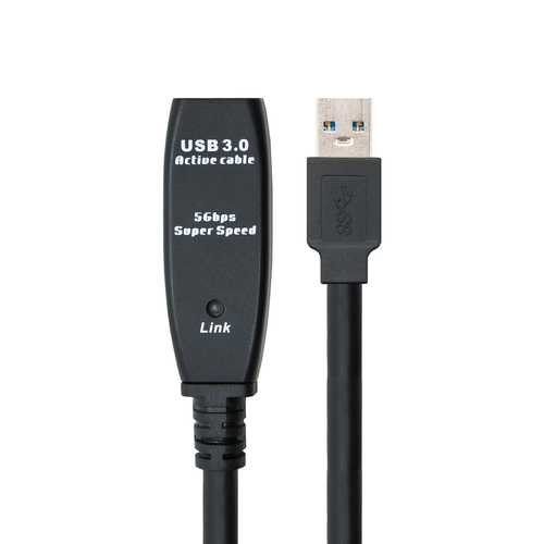 Cabo Alargador USB  10.01.031 Preto - 5 m