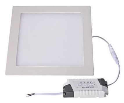 Painel de LED Quadrado (17,5 x 17,5cm) 12W 3000K 980Lm