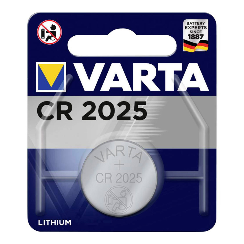 Pilha de Botão de Lítio  CR-2025 3 V Prata