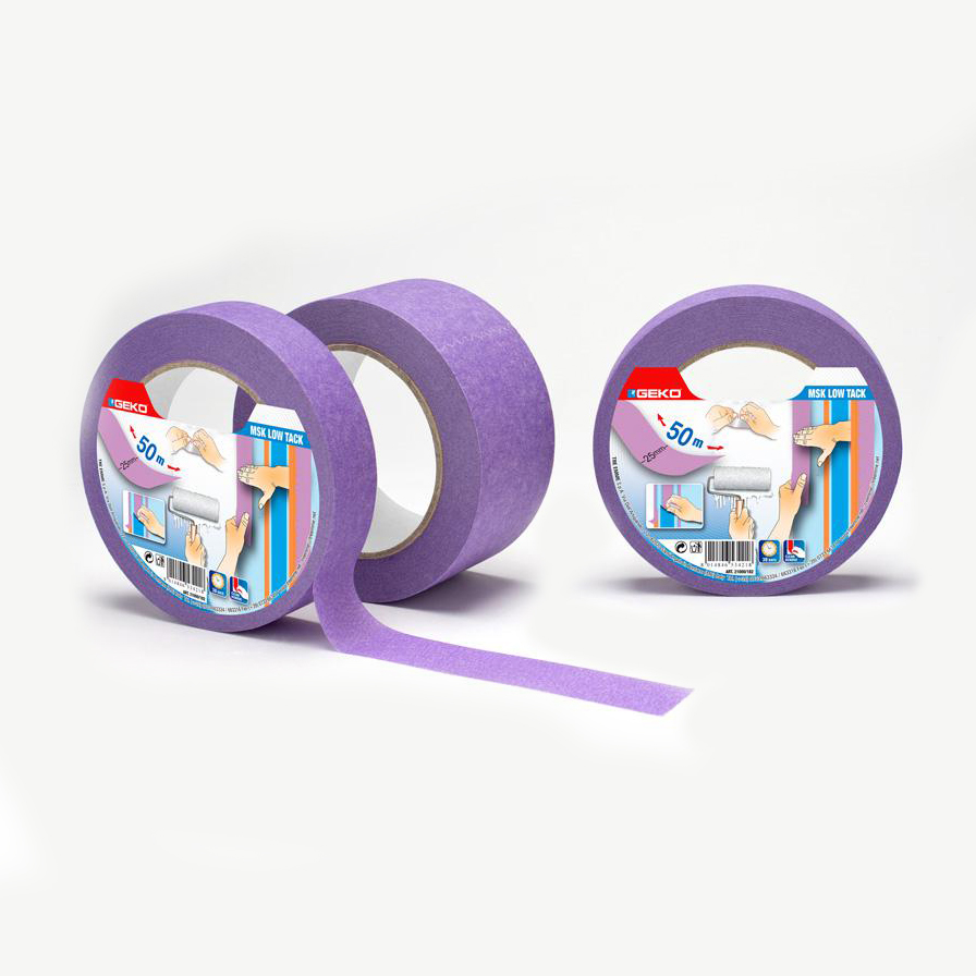 FITA DE PINTOR MASK LILAS 25MMX50MTS POUCA ADESIVIDADE INDICADA PARA SUPERFICIES DELICADAS