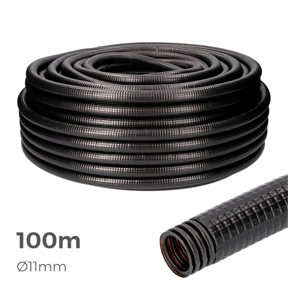 TUBO ANELADO FERROPLAST EXTERIOR 11MM CE M-16   EURO/MTS