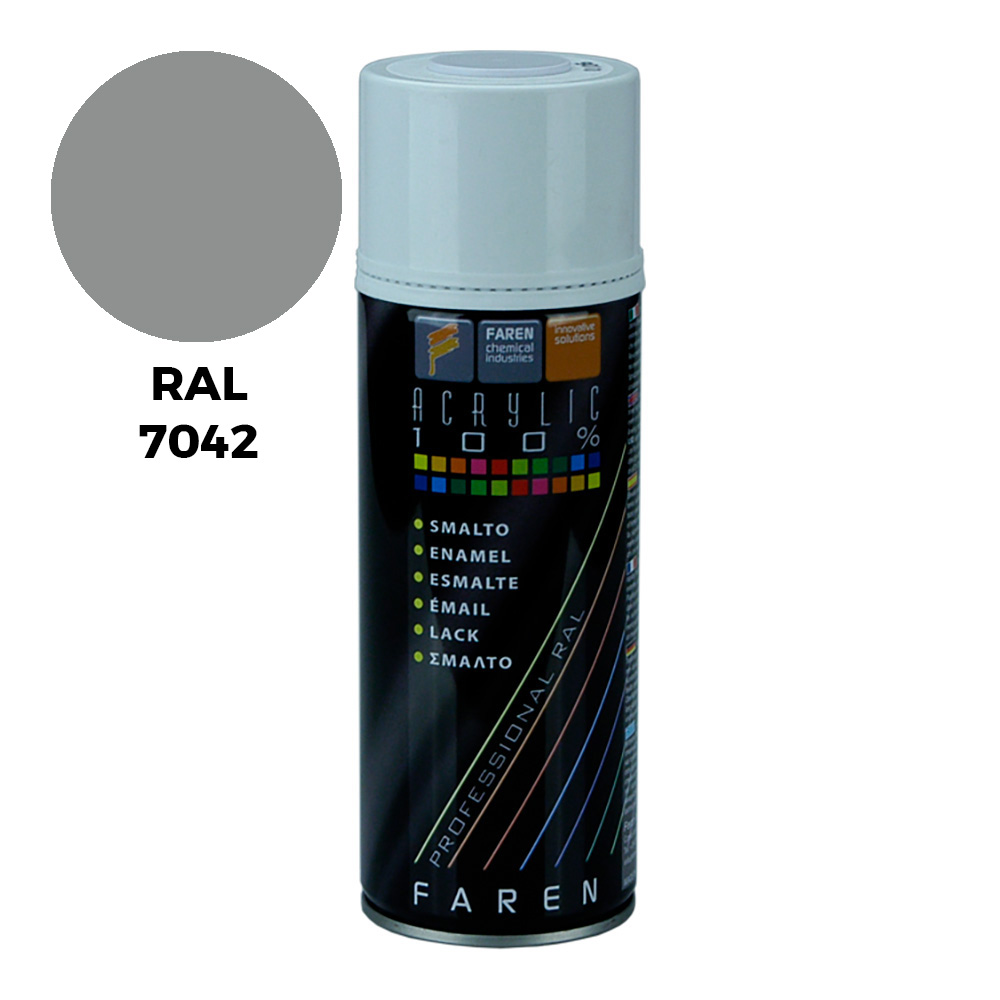 SPRAY RAL 7042 CINZENTO TRÁFICO 400ML