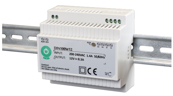 Fonte Alimentação DIN 12VDC 8,3A 100W - 