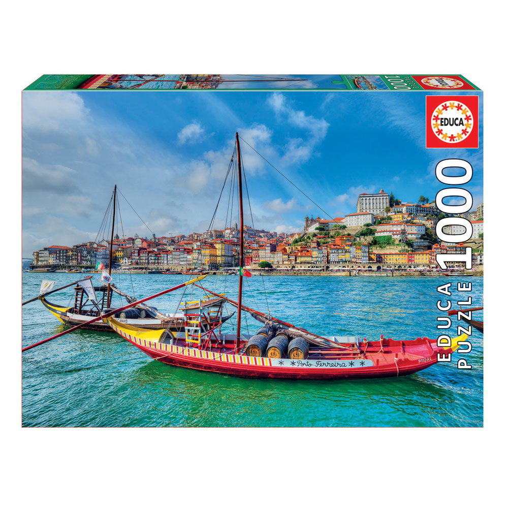 Puzzle Barcos Rabelos - 1000 Peças - Educa