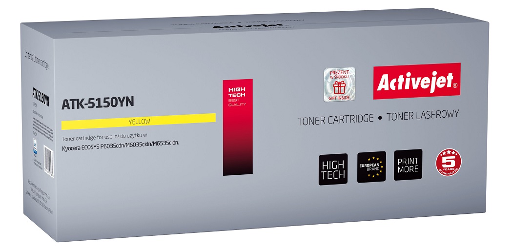 Toner ATK-5150YN Compatível Kyocera (Amarelo) - 