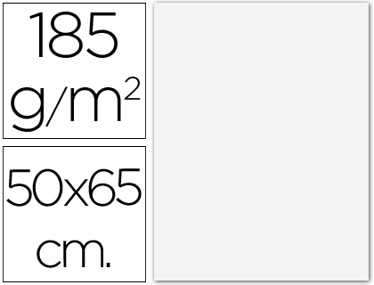 Cartolina  185 Gr 50X65 cm Branca