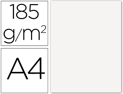 Cartolina A4 185Grs Branca 50 Unidades