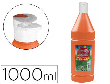 Guache Escolar  1000 ml Laranja