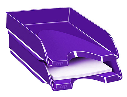 Tabuleiro de Secretaria  Plastico Violeta 257X348X66 mm