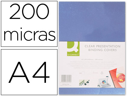 Capa de Encadernacao  PVC Din A4 Incolor 200 Microns (100 Unidades)