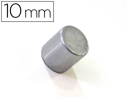 Iman  Extra Forte p/Fixacao Ideal p/Quadro Magnetico 10 mm Prateado (2 Unidades)