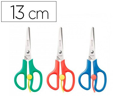 Tesoura Escolar  Ponta Redonda Destros 13 cm