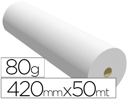 Papel Plotter 80Grs 420mmx50mts Branco