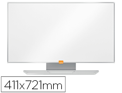 Quadro Branco  Magnetico Aco Vitrificado Widescreen 32 c/ Bandeja 411X15X721 mm
