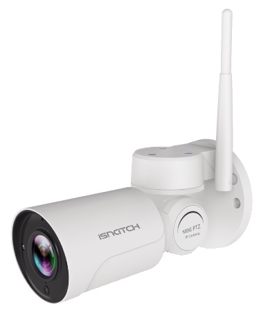 Câmara IP Wi-Fi PTZ Motorizada HD c/ Detecção Movimento e Gravação microSD (Interior/Exterior)