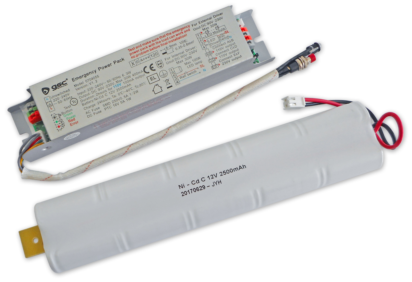 Kit de Emergência p/ Luminárias LED (Máx. 30W) - 
