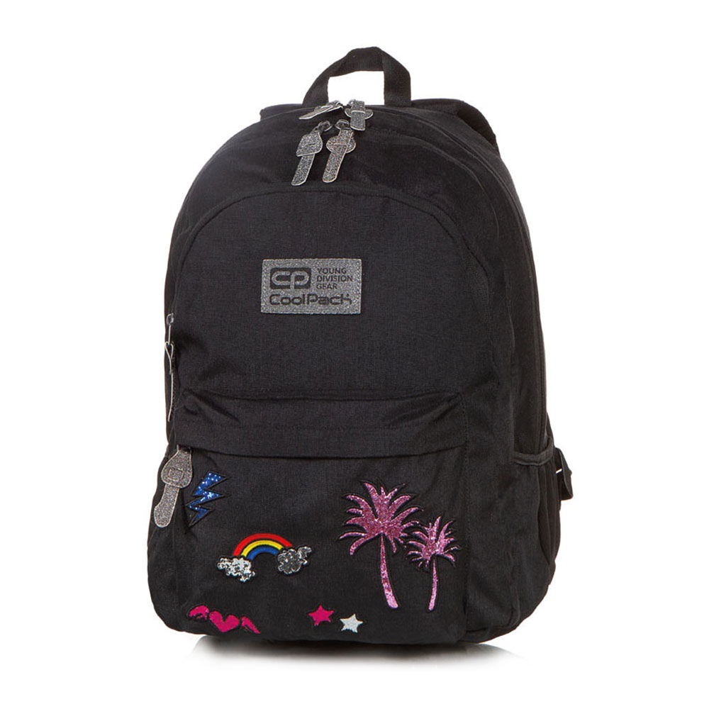 Mochila Hippie Sparkling Badges Black