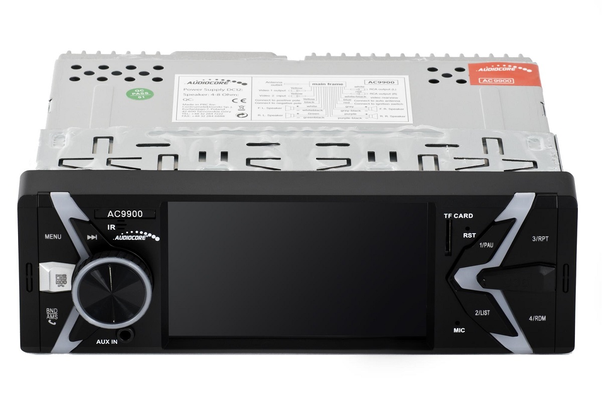 Auto Rádio AC9900 1Din 4x 50W (AUX/USB/SD) - AUDIOCORE