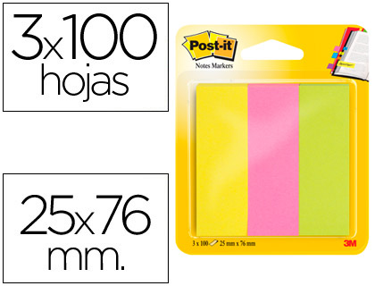 Bandas Separadoras  Neon 25 X 76 mm 3 Cores