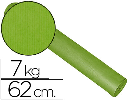 Papel Fantasia kraft liso 62cm X 200m 7kg Pistacho