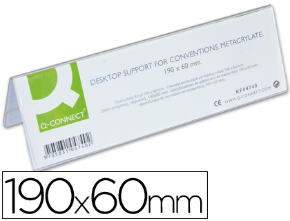 Identificador Secretária 190X60mm metacrílico  1 Unidade