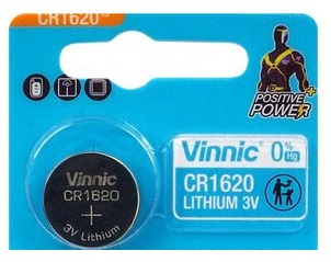 Pilha Lithium 3V CR1620 - VINNIC